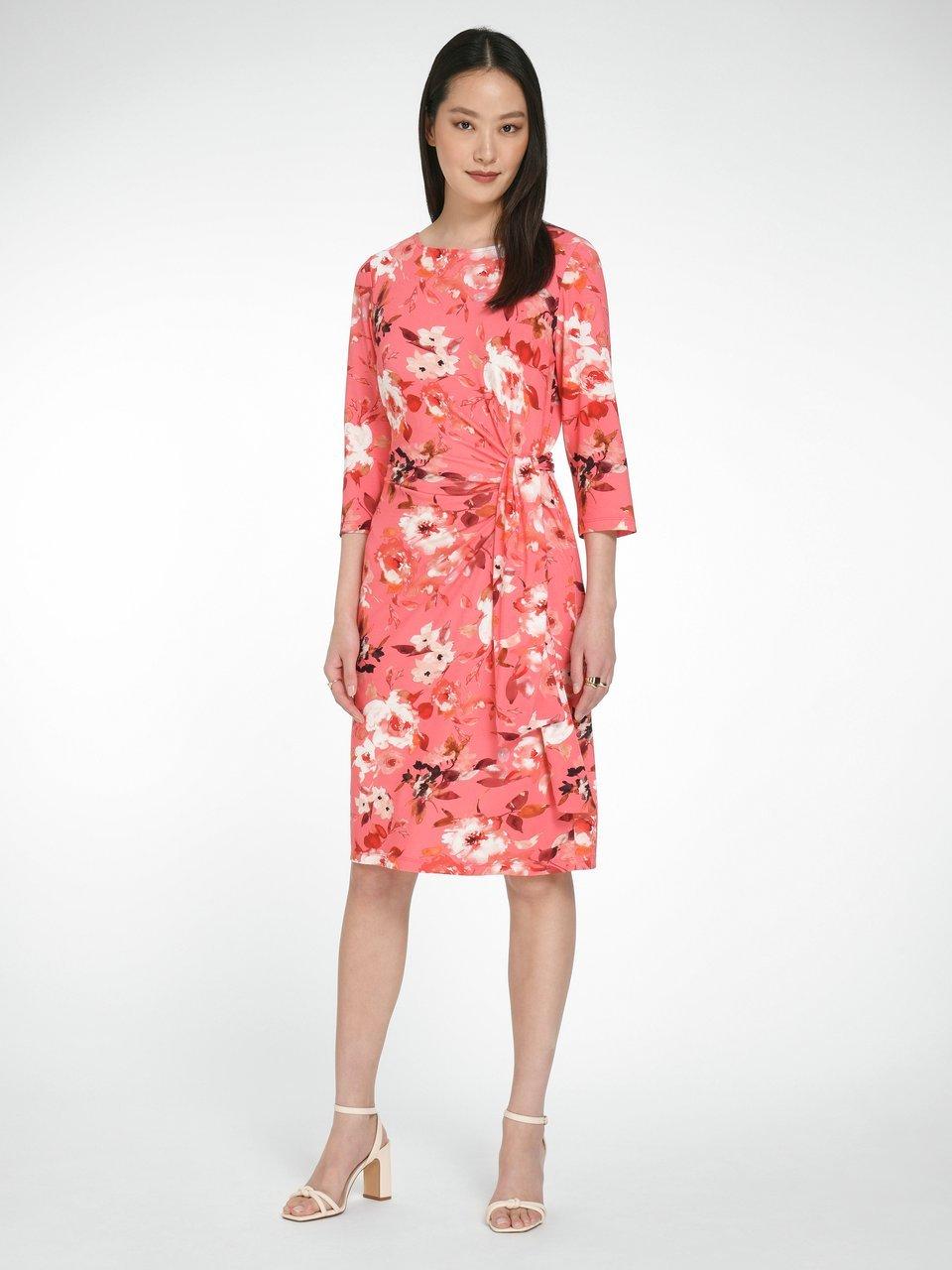 mayfair by Peter Hahn La robe en jersey manches 3 4 corail multicolore