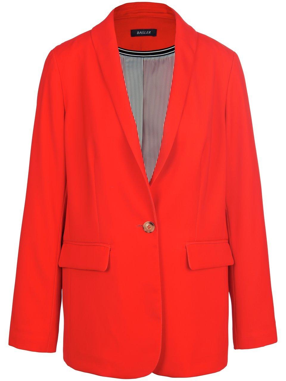 Lange blazer sjaalkraag Van BASLER rood