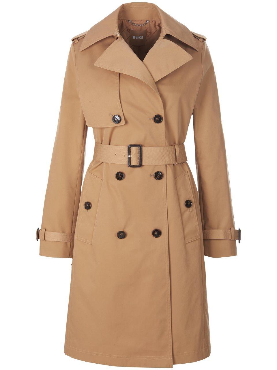 Trenchcoat strookzakken Van BOSS beige