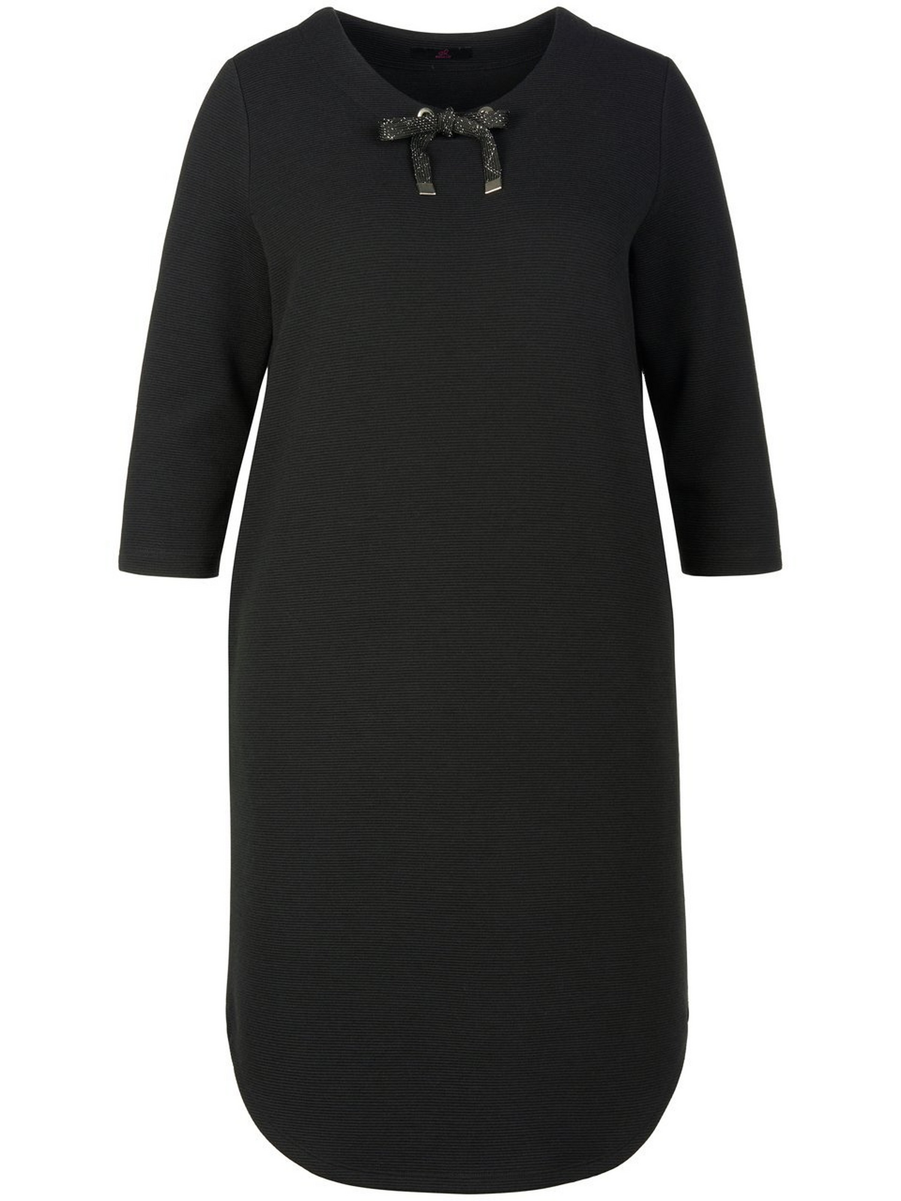 Jersey jurk 3/4-mouwen Van Emilia Lay zwart