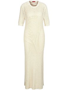 knitted dress short sleeves laura biagiotti roma white