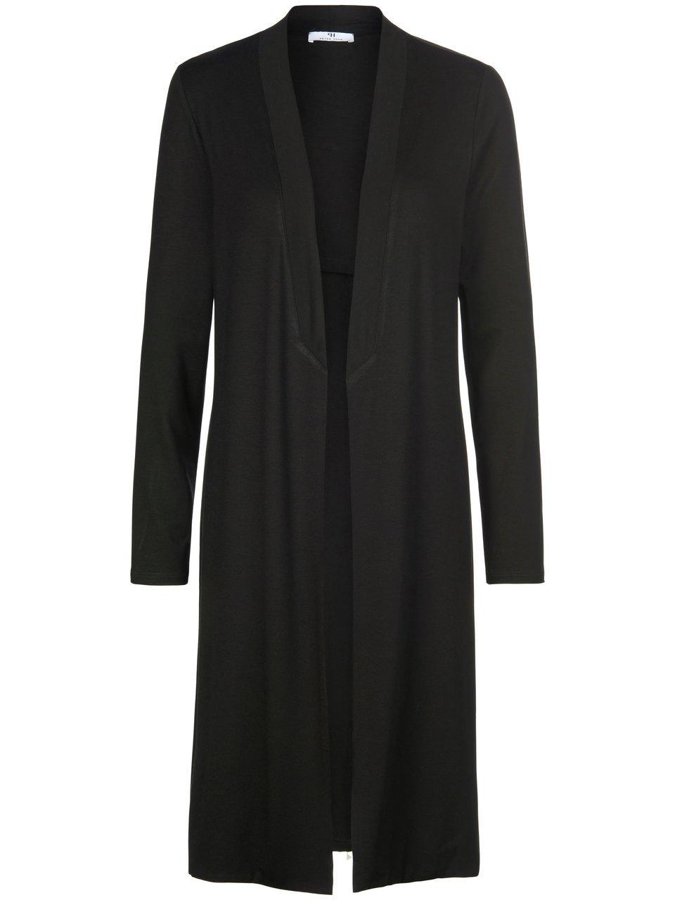 Jersey-Long-Jacke Peter Hahn schwarz günstig online kaufen