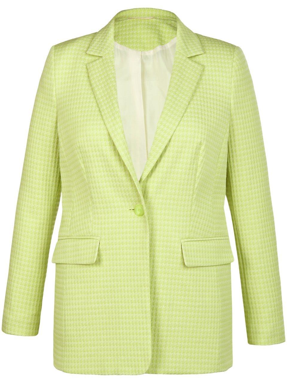 Blazer pied-de-poule-dessin Van Anna Aura groen