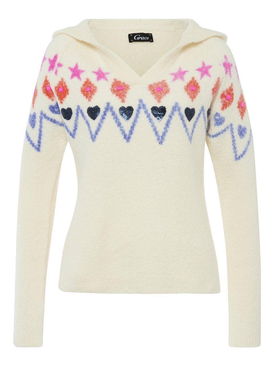 Grace - Strickpullover mit V-Ausschnitt