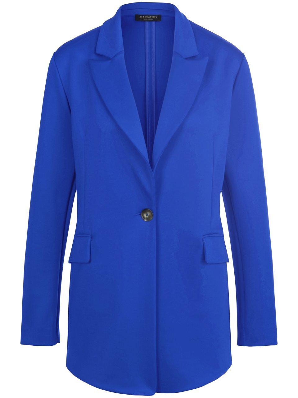 Jersey blazer in iets langere stijl Van Margittes blauw