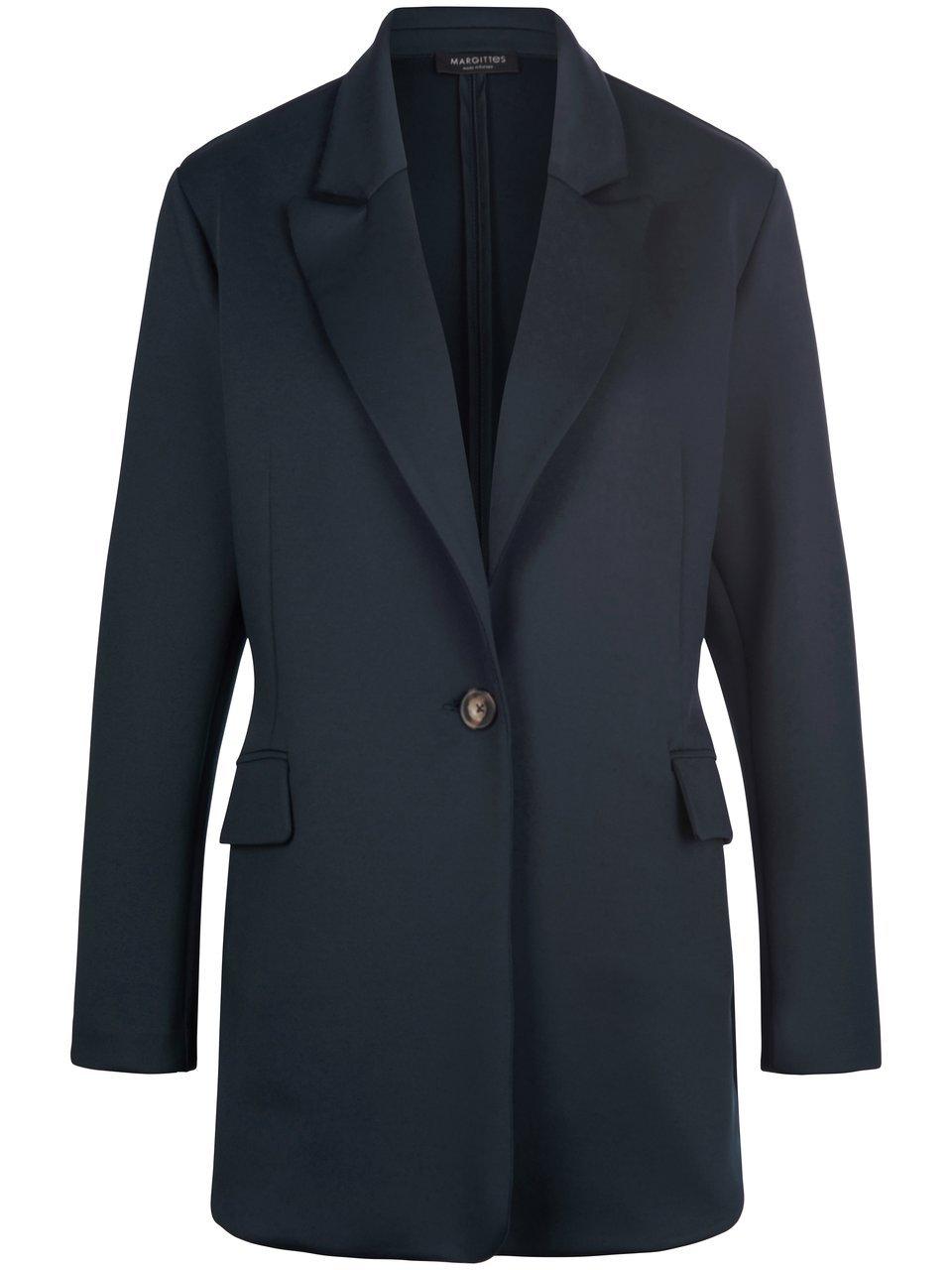 Jersey blazer in iets langere stijl Van Margittes blauw