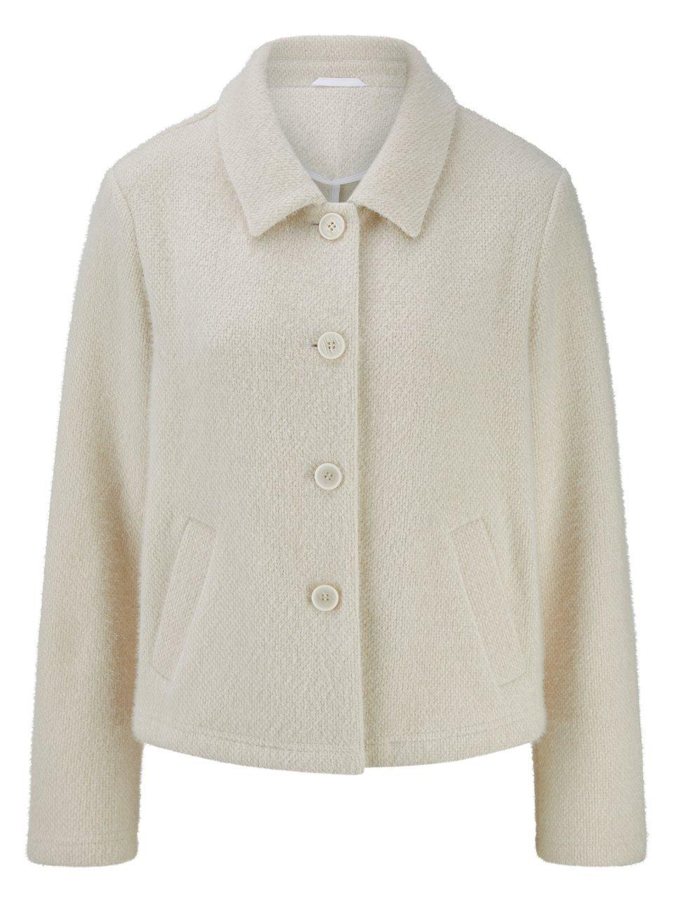 Jersey-Jacke Peter Hahn weiss günstig online kaufen