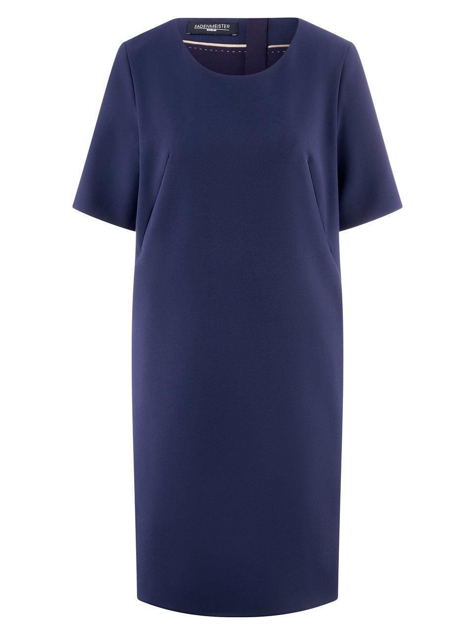 Kleid Rundhals-Ausschnitt Fadenmeister Berlin blau günstig online kaufen