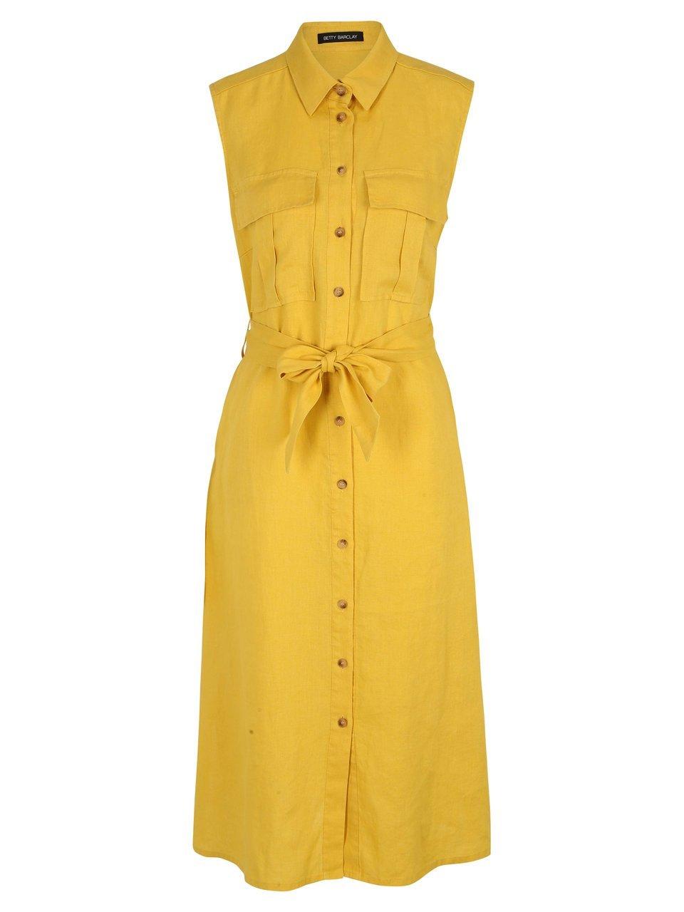 Linnen jurk Van Betty Barclay geel