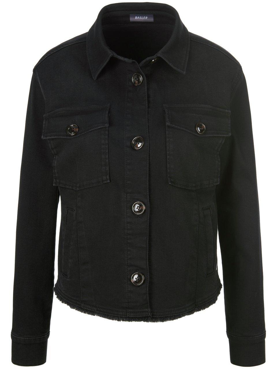Kort jeansjack lange mouwen Van BASLER denim