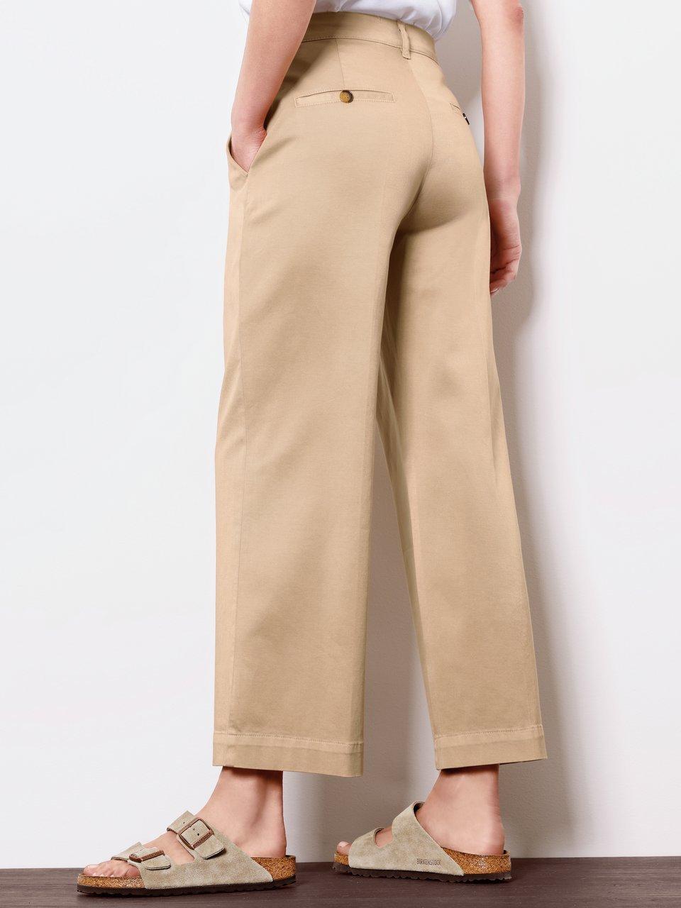 Enkellange 'Wide Fit'-broek Van DAY.LIKE beige