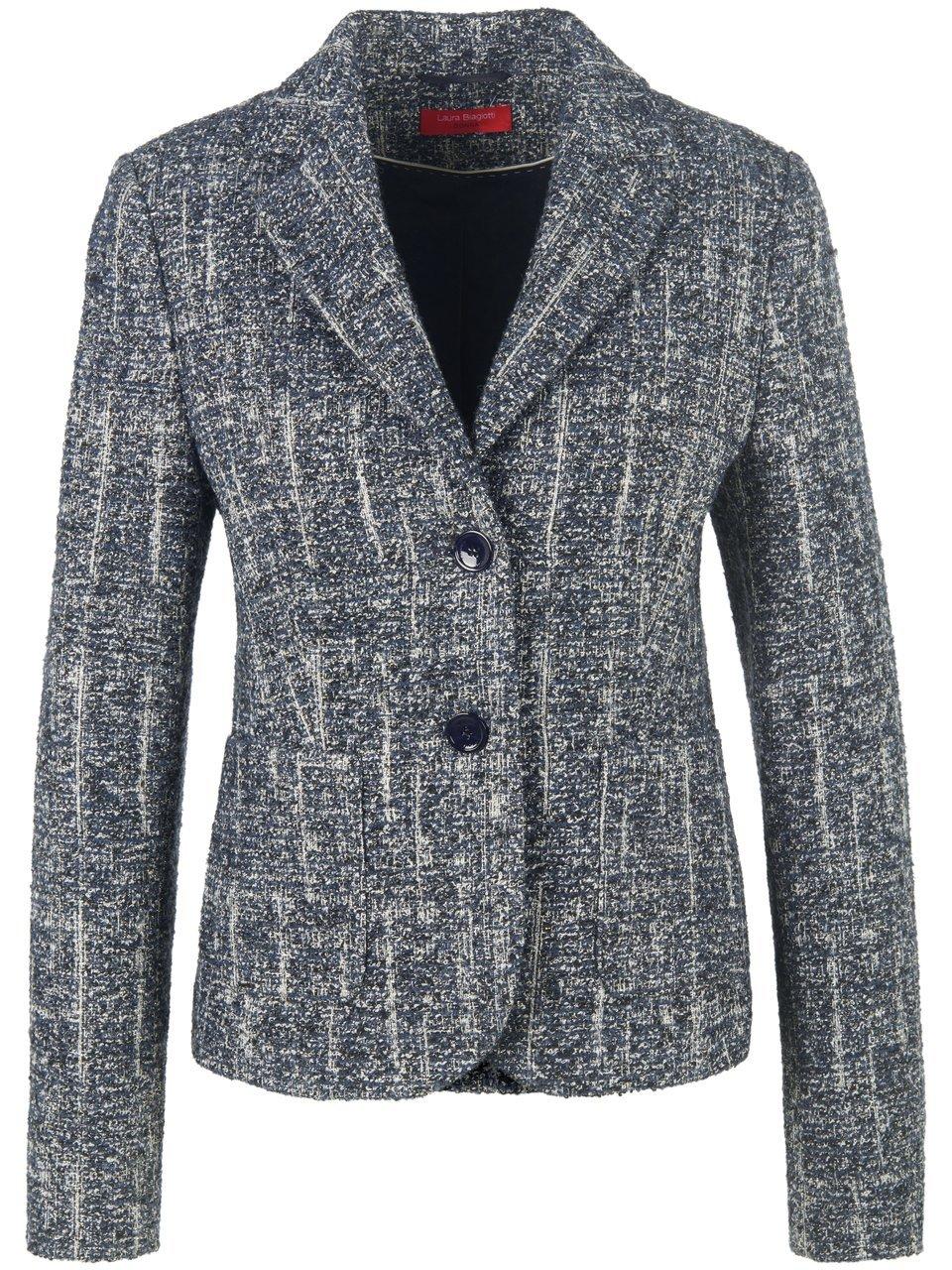 Blazer in iets korter model Van Laura Biagiotti Roma blauw