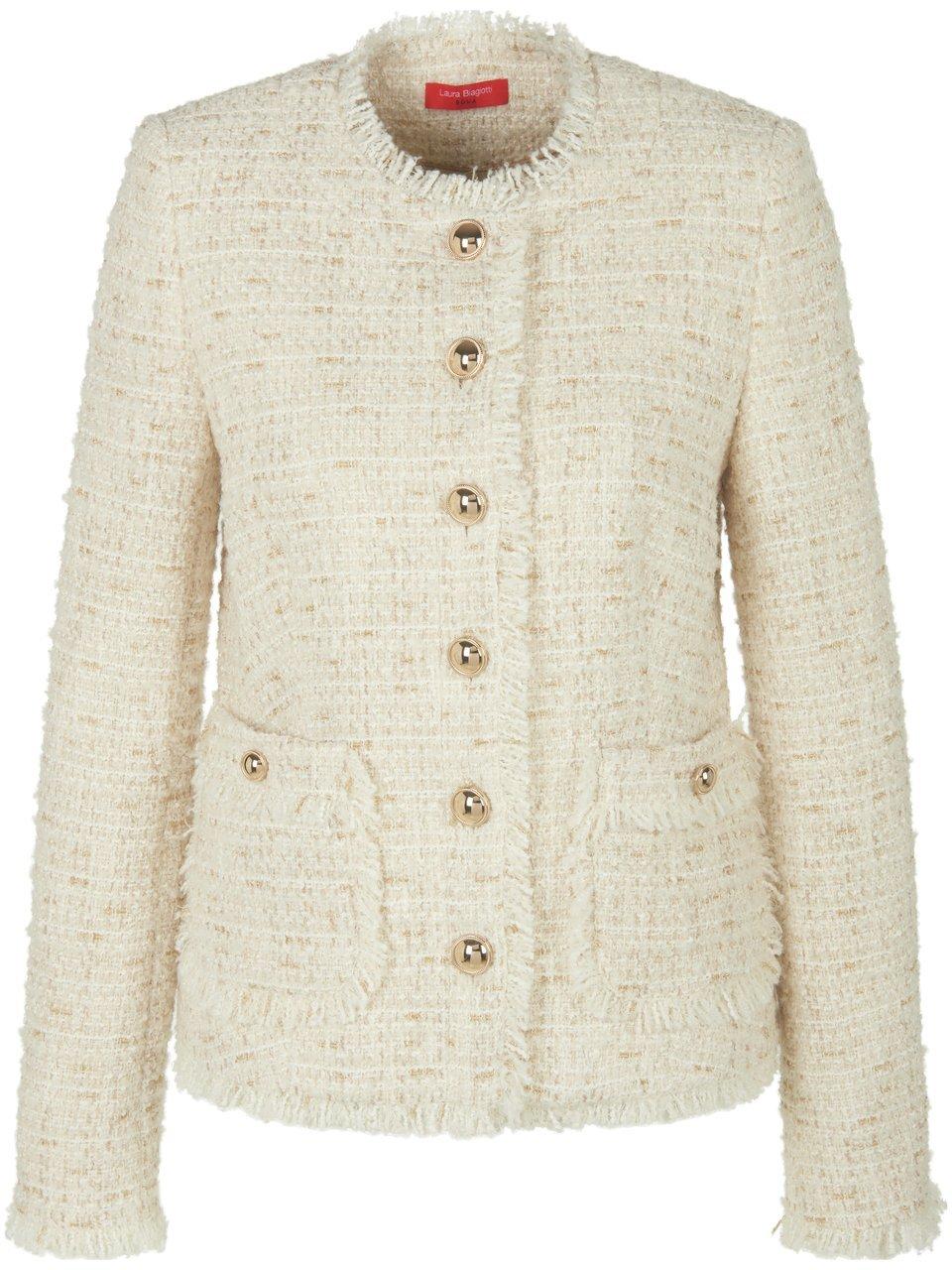 Jas in tweed-look Van Laura Biagiotti Roma wit
