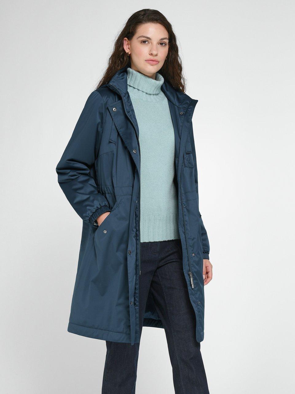 manteau bleu pétrole