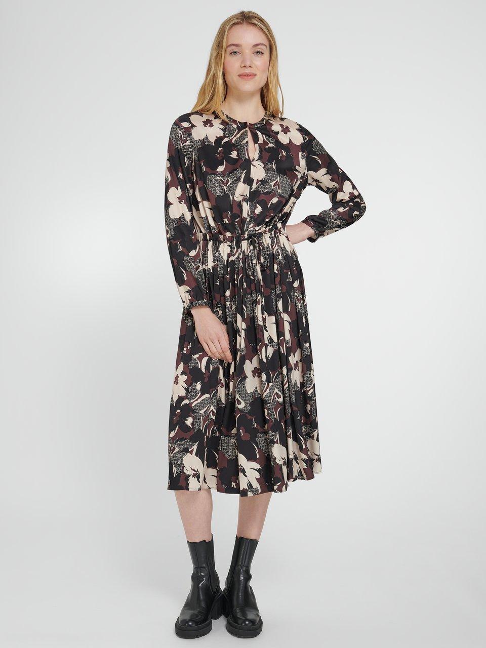 St. Emile La robe manches longues noir multicolore