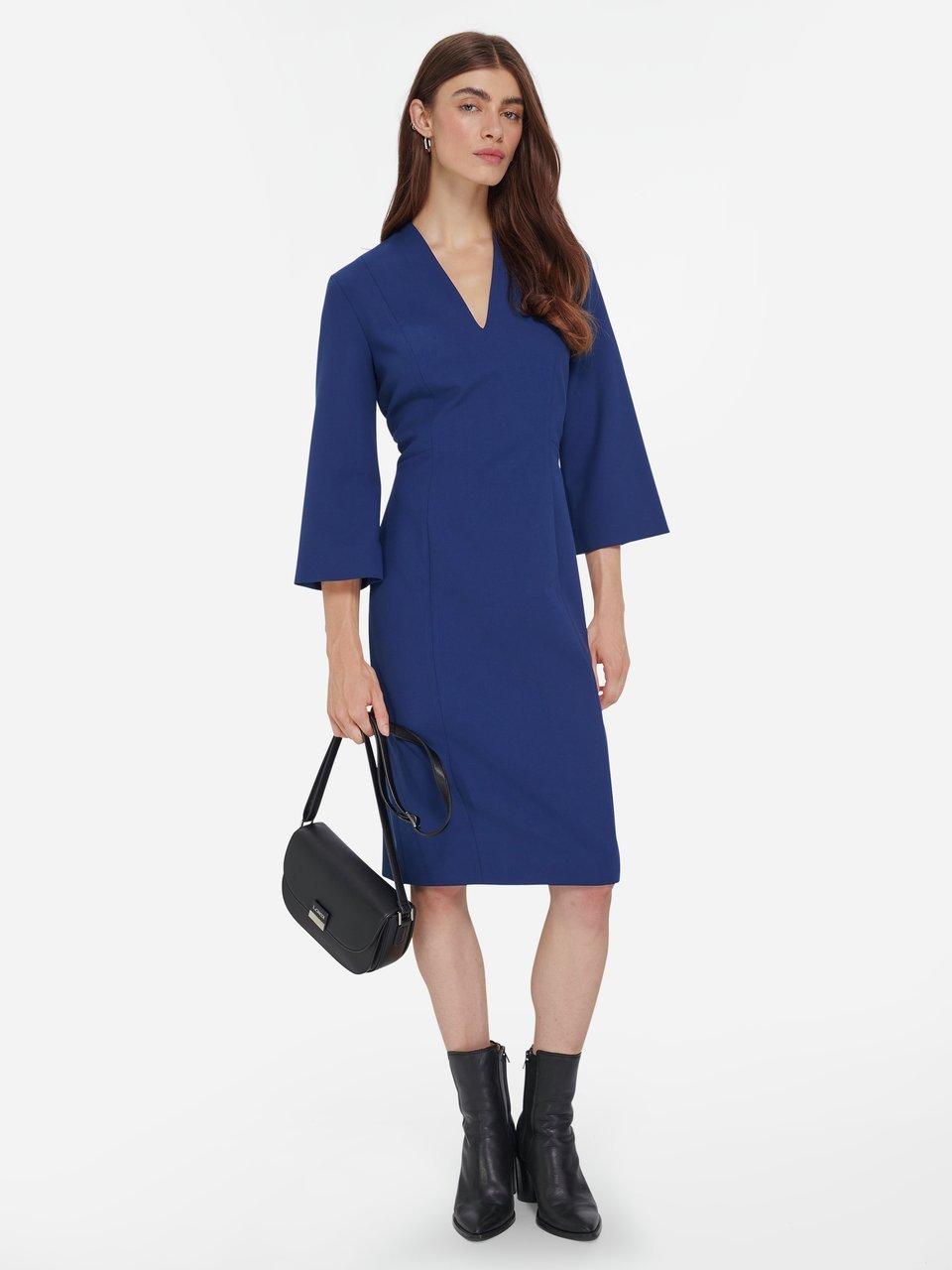 Robe trapeze bleu new arrivals