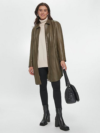 Emilia Lay - Le manteau en cuir coupe oversized