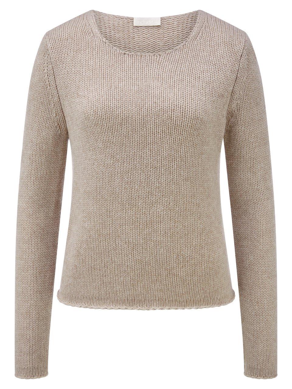 Rundhals-Pullover include beige günstig online kaufen
