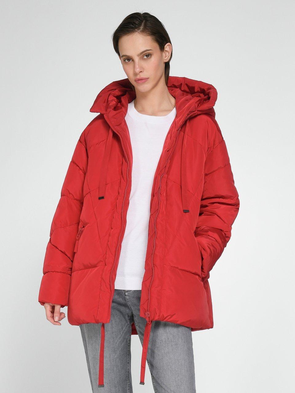 White Label - Quilted jacket in oversized style - red