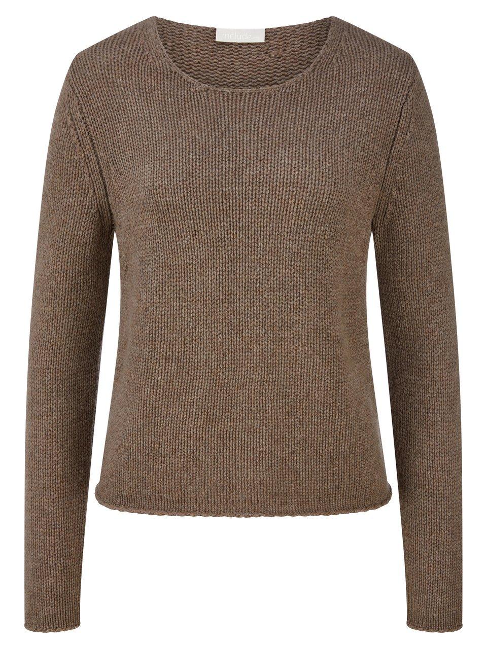 Rundhals-Pullover include beige günstig online kaufen