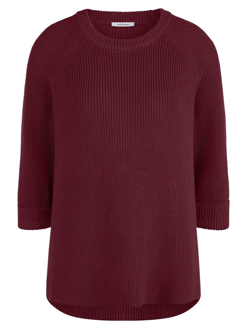 Long-Pullover aus 100% SUPIMA®-­Baumwolle Peter Hahn rot günstig online kaufen