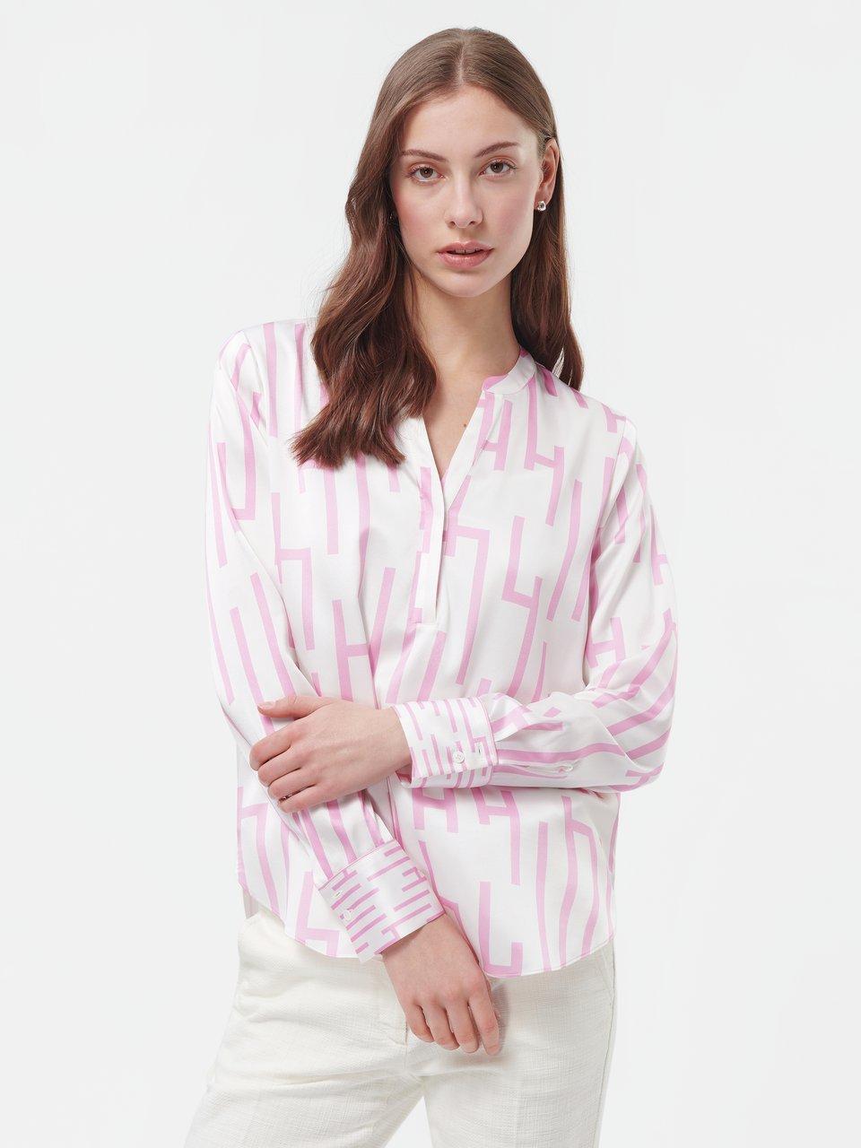 HERZEN´S ANGELEGENHEIT - Bluse mit Stehkragen und V-Schlitz