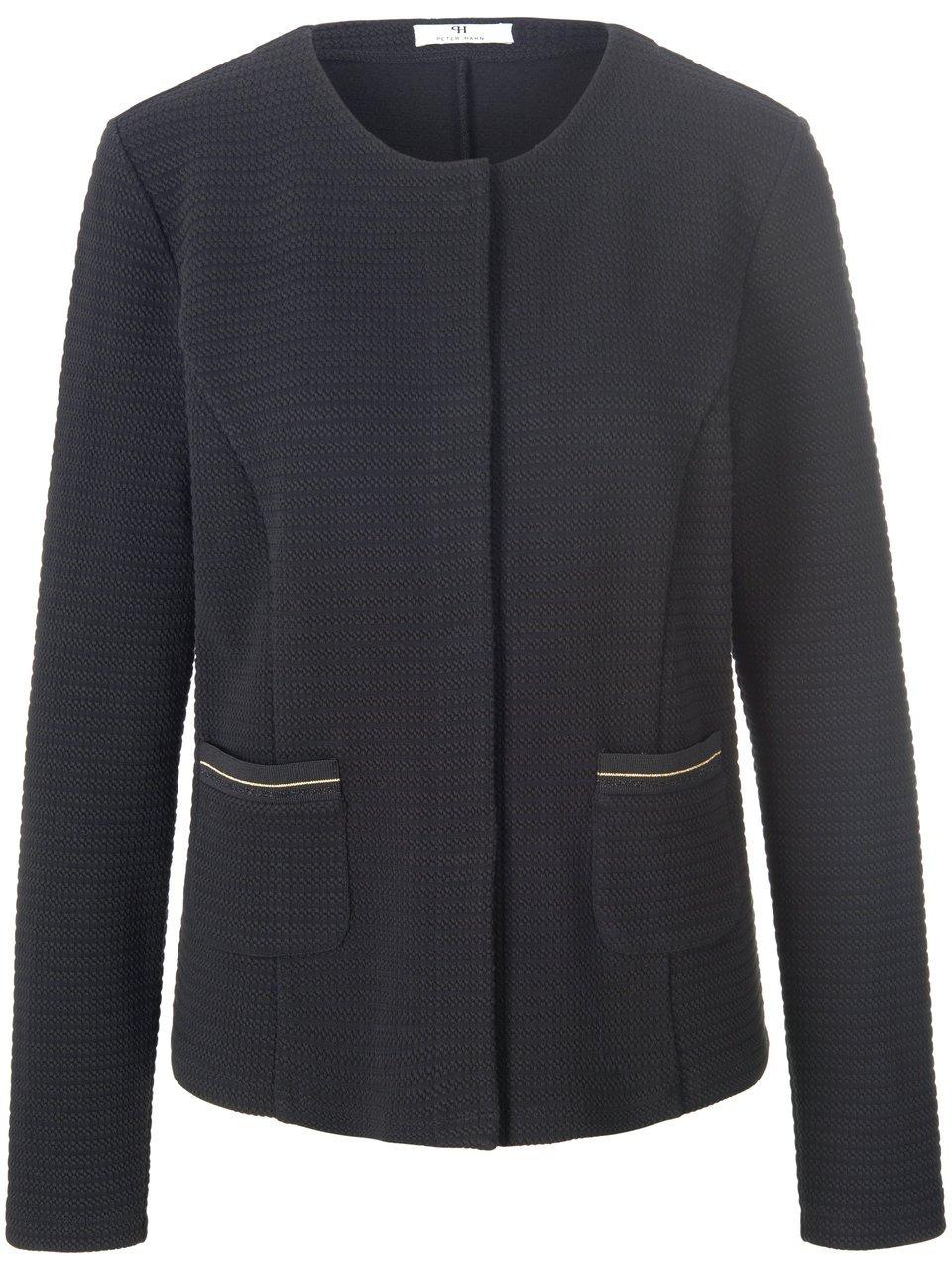 Jersey blazer lange mouwen Van Peter Hahn zwart