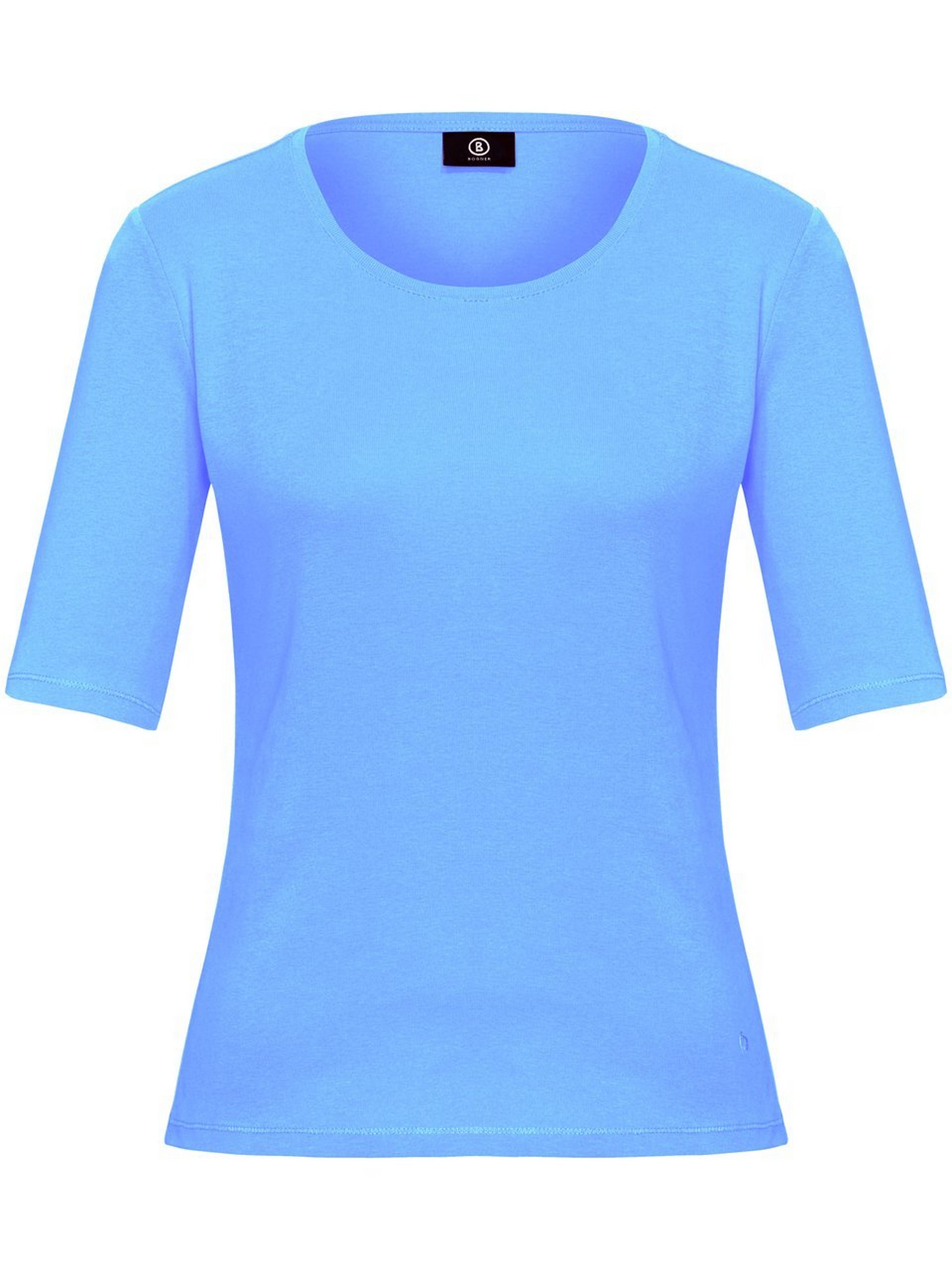 Shirt ronde hals model Velvet Van Bogner blauw