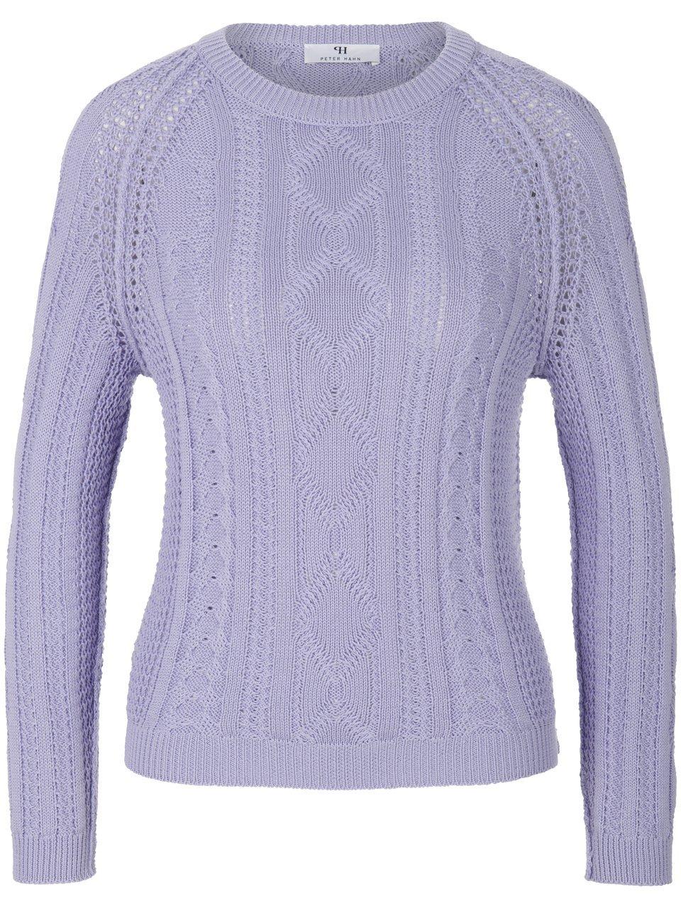 Pullover aus 100% Baumwolle Premium Pima Cotton Peter Hahn lila günstig online kaufen