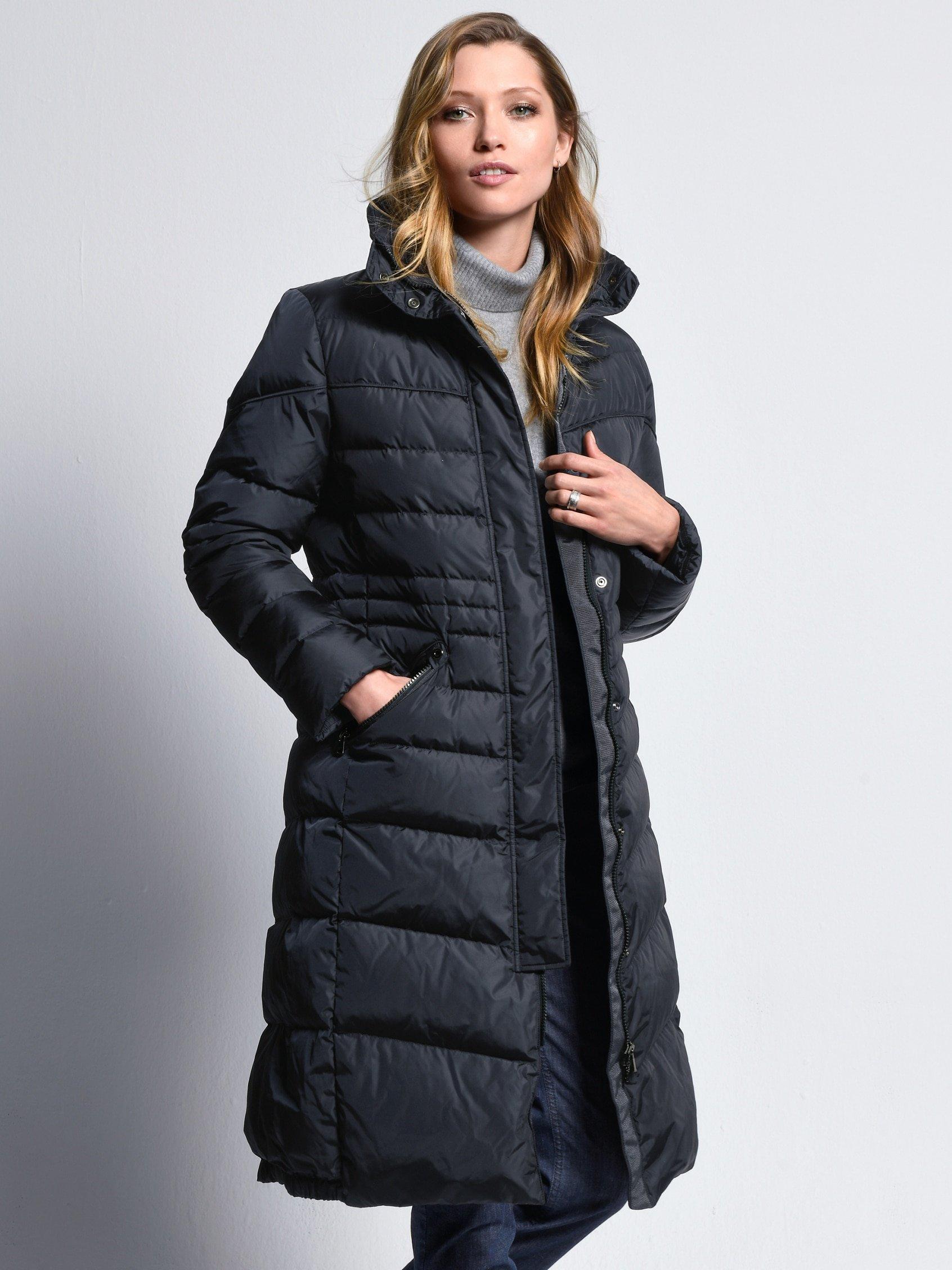 quilted down coat