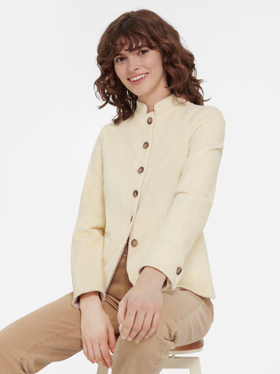 Blazer cintré velours côtelé beige