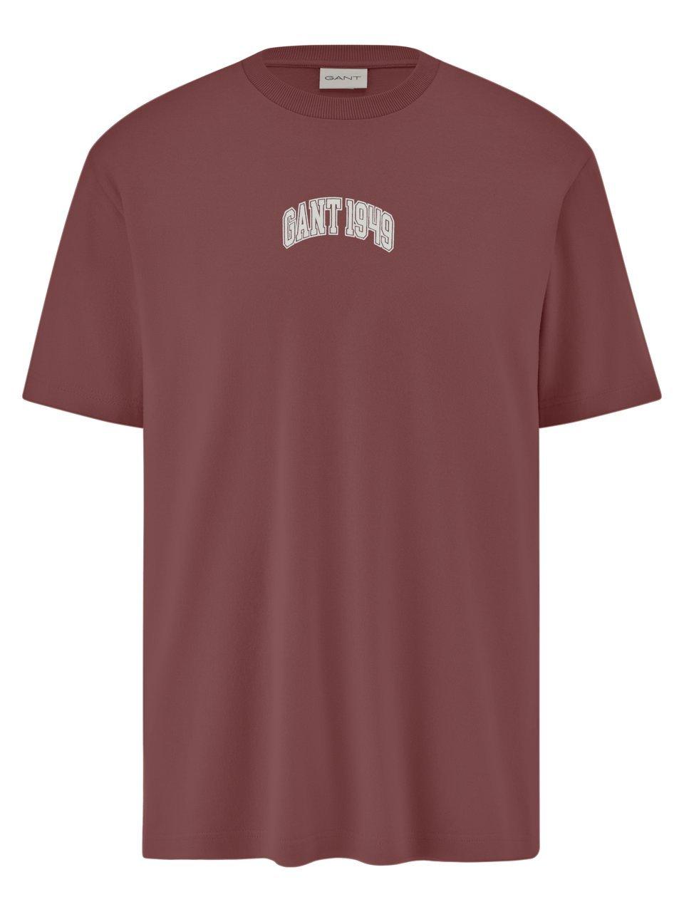 Gant Shirt ronde hals Van  bruin