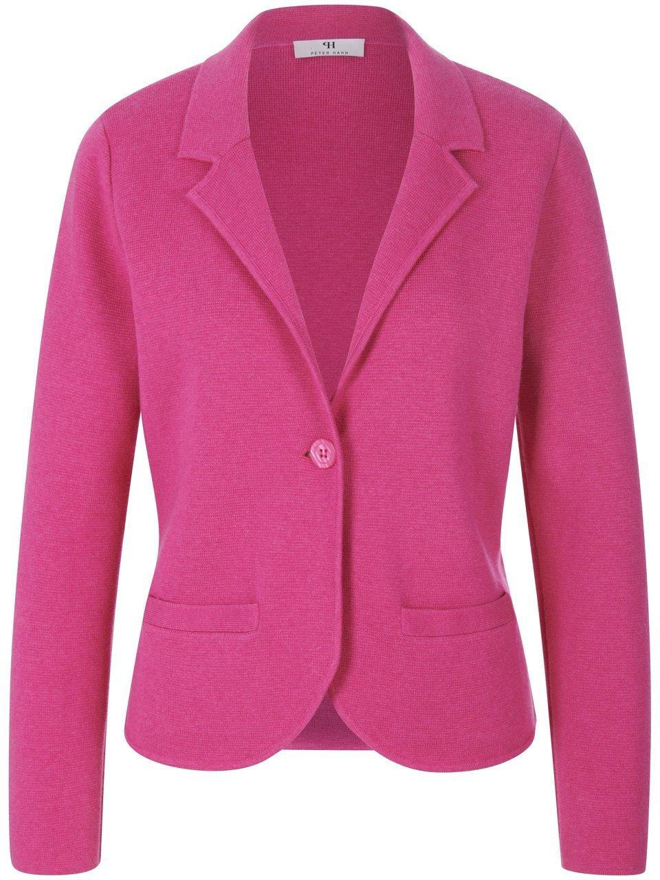 Tricotblazer reverskraag Van Peter Hahn pink