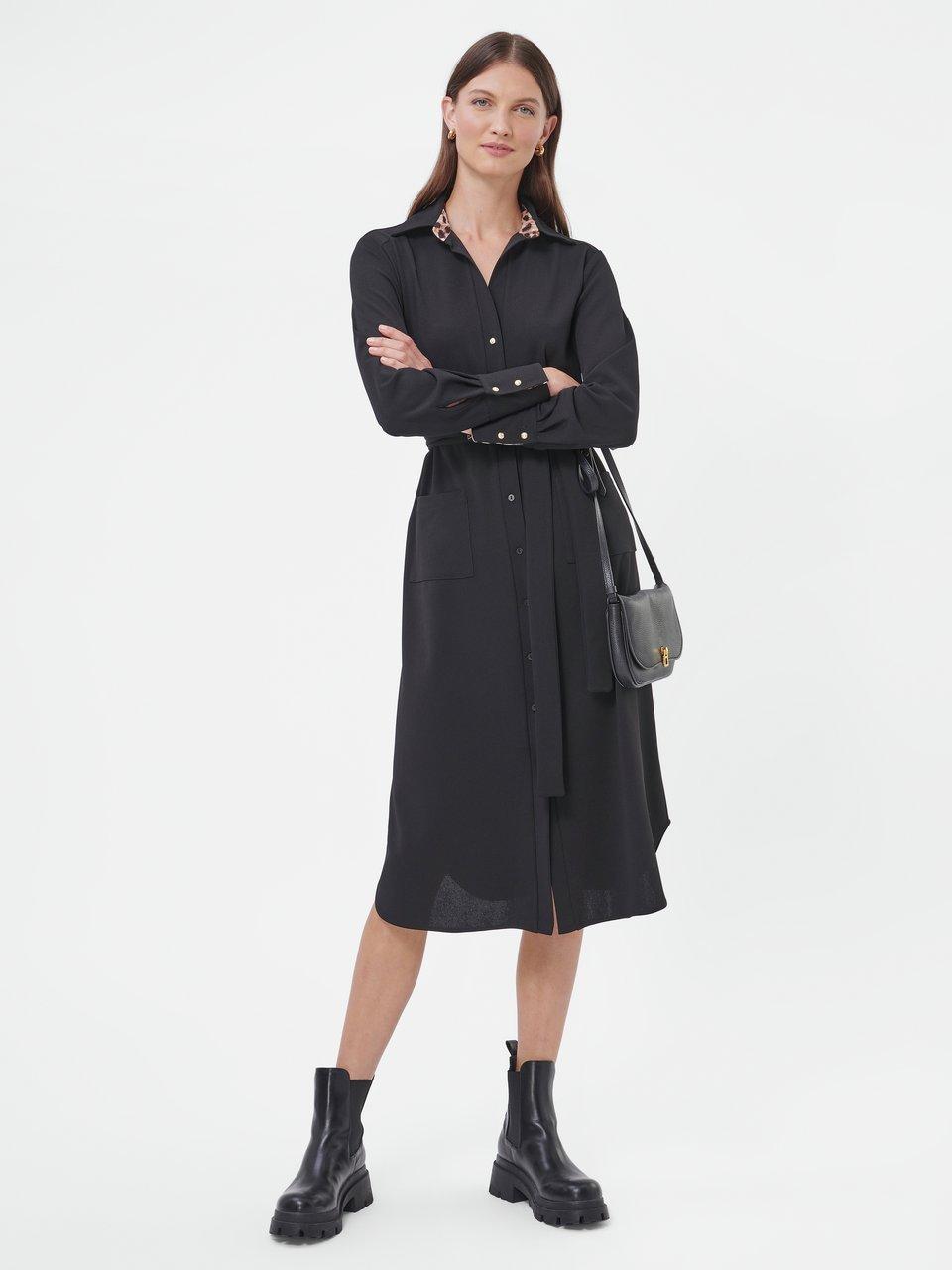 Delicatelove - Jurk met overhemdkraag DONNA CREPE