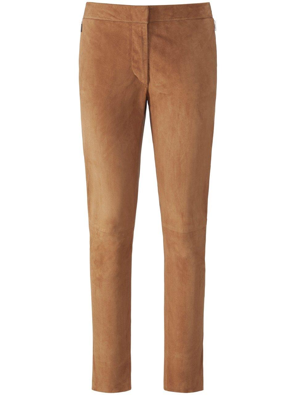 Knöchellange Lederhose Fadenmeister Berlin braun günstig online kaufen