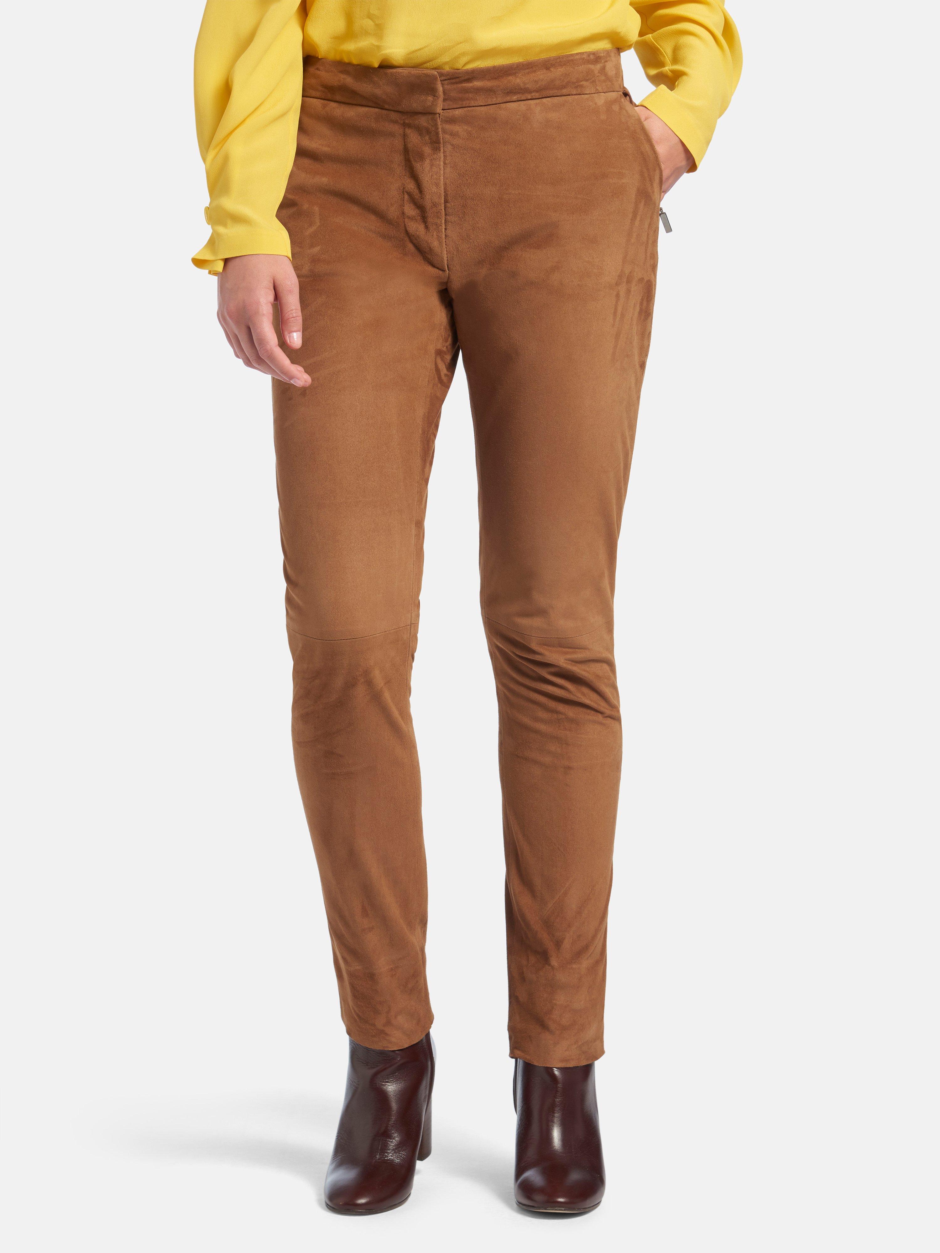 Fadenmeister Berlin - Le pantalon en cuir velours de chevreau