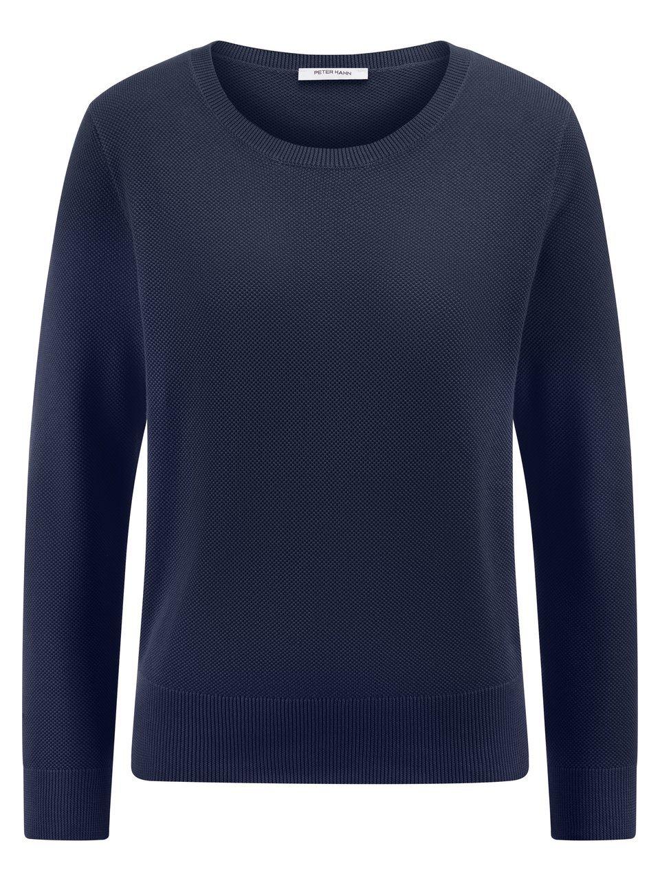 Rundhals-Pullover Peter Hahn blau günstig online kaufen