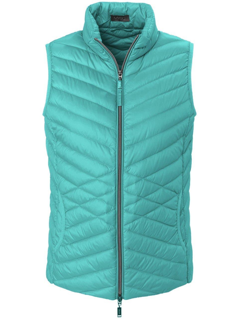 Donzen bodywarmer deelbare ritssluiting Van MYBC turquoise