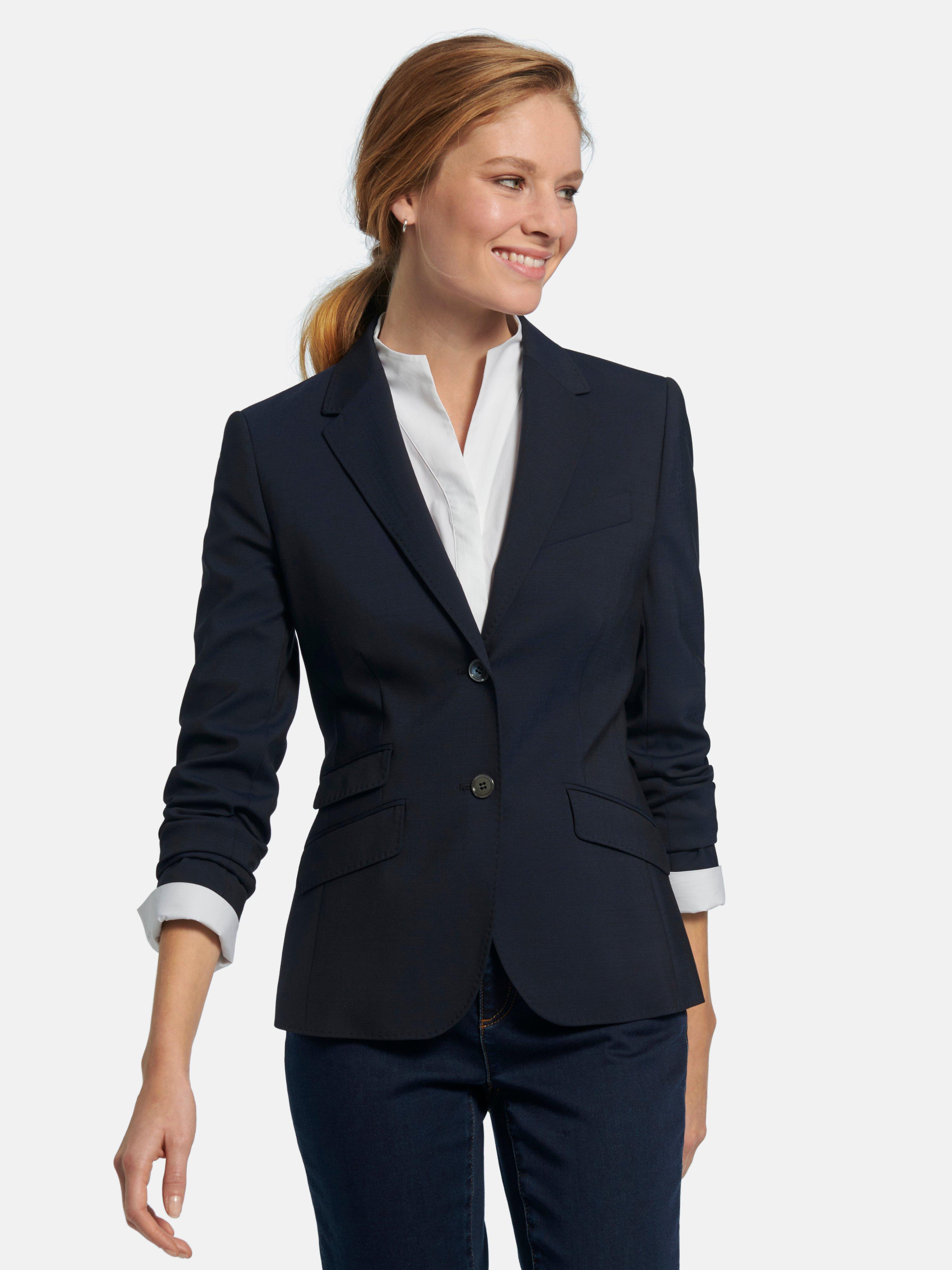 Windsor - Blazer met schuin geplaatste klepzakken