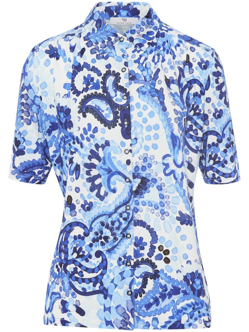 Jersey-Bluse Peter Hahn blau günstig online kaufen