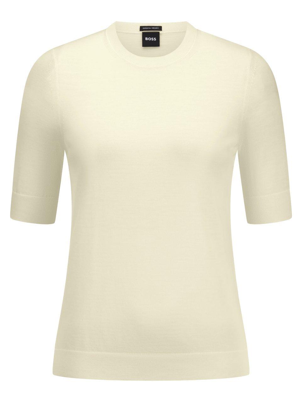 Rundhals-Pullover Farbella BOSS weiss günstig online kaufen