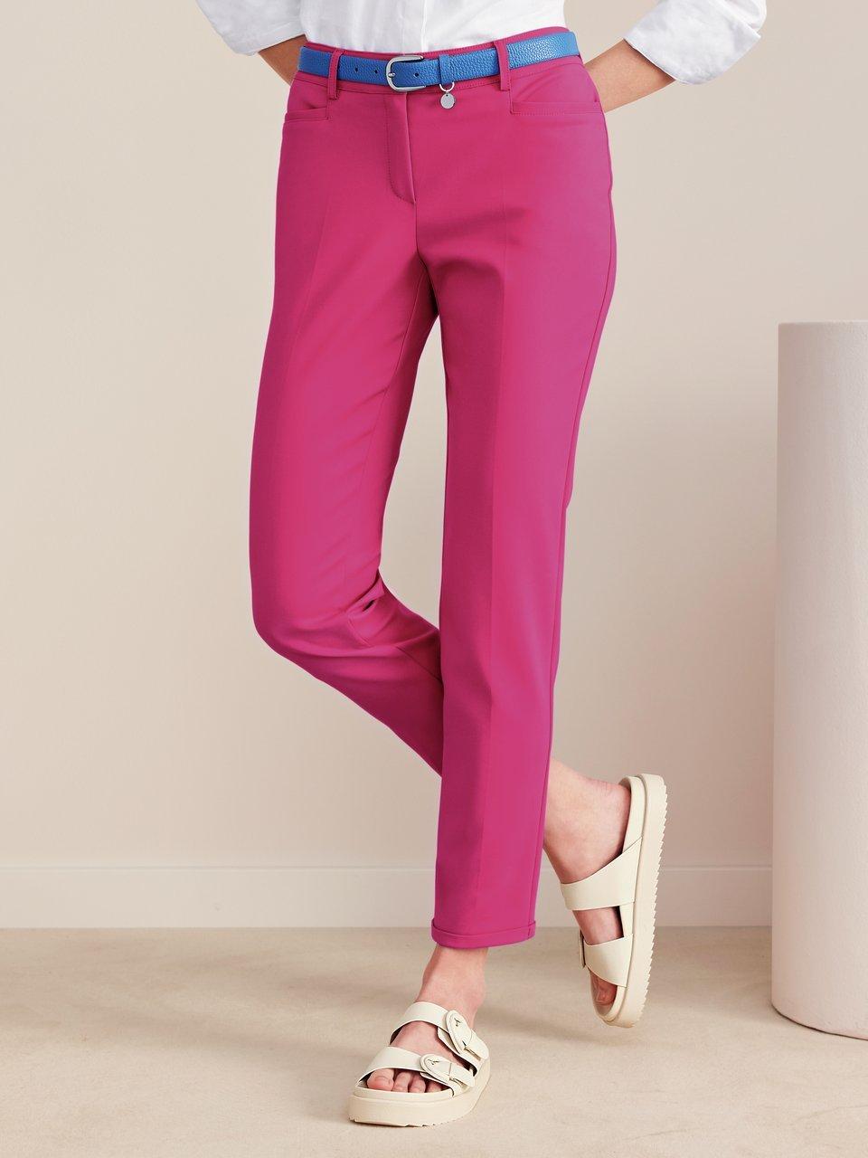 Enkellange broek in smal model Van Fadenmeister Berlin pink