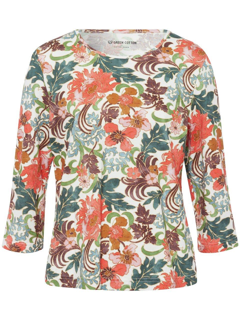Rundhals-Shirt Vera Green Cotton grün günstig online kaufen