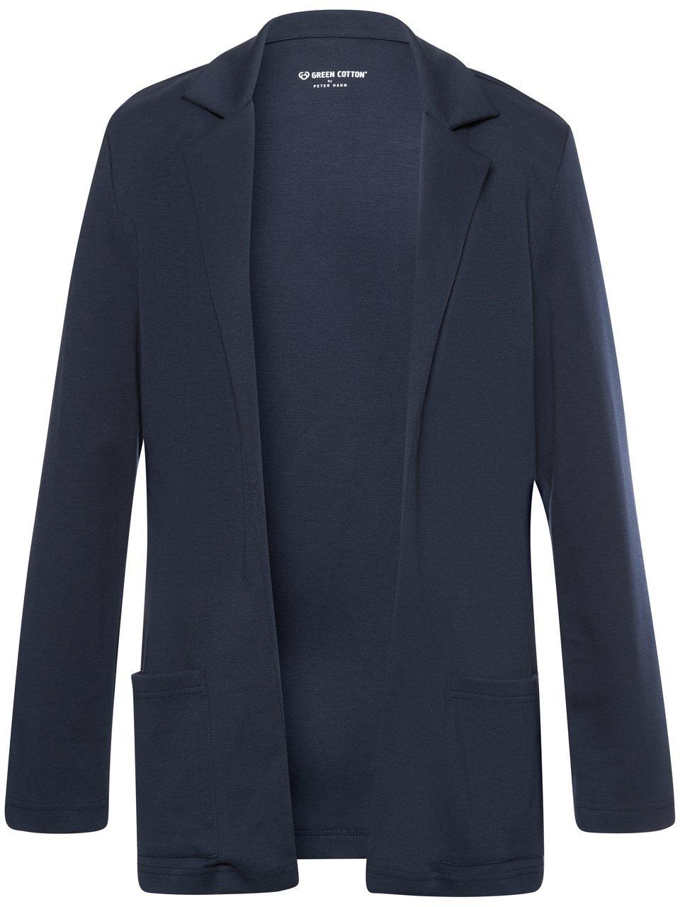 Thumbnail - Green Cotton - Jersey-Blazer Elise, blau, Gr. 36 / S - Baumwolle