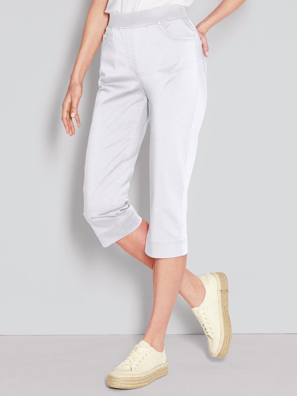 Thumbnail - Comfort Plus-Caprihose Modell Carina Capri Raphaela by Brax weiss