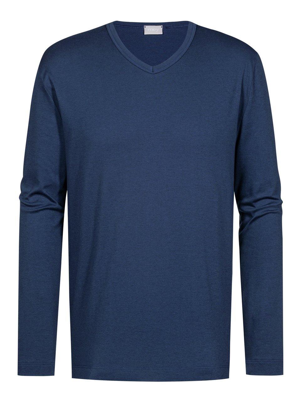 Mey Langarmshirt "SOLID NIGHT", T-Shirt aus Interlock-Jersey günstig online kaufen