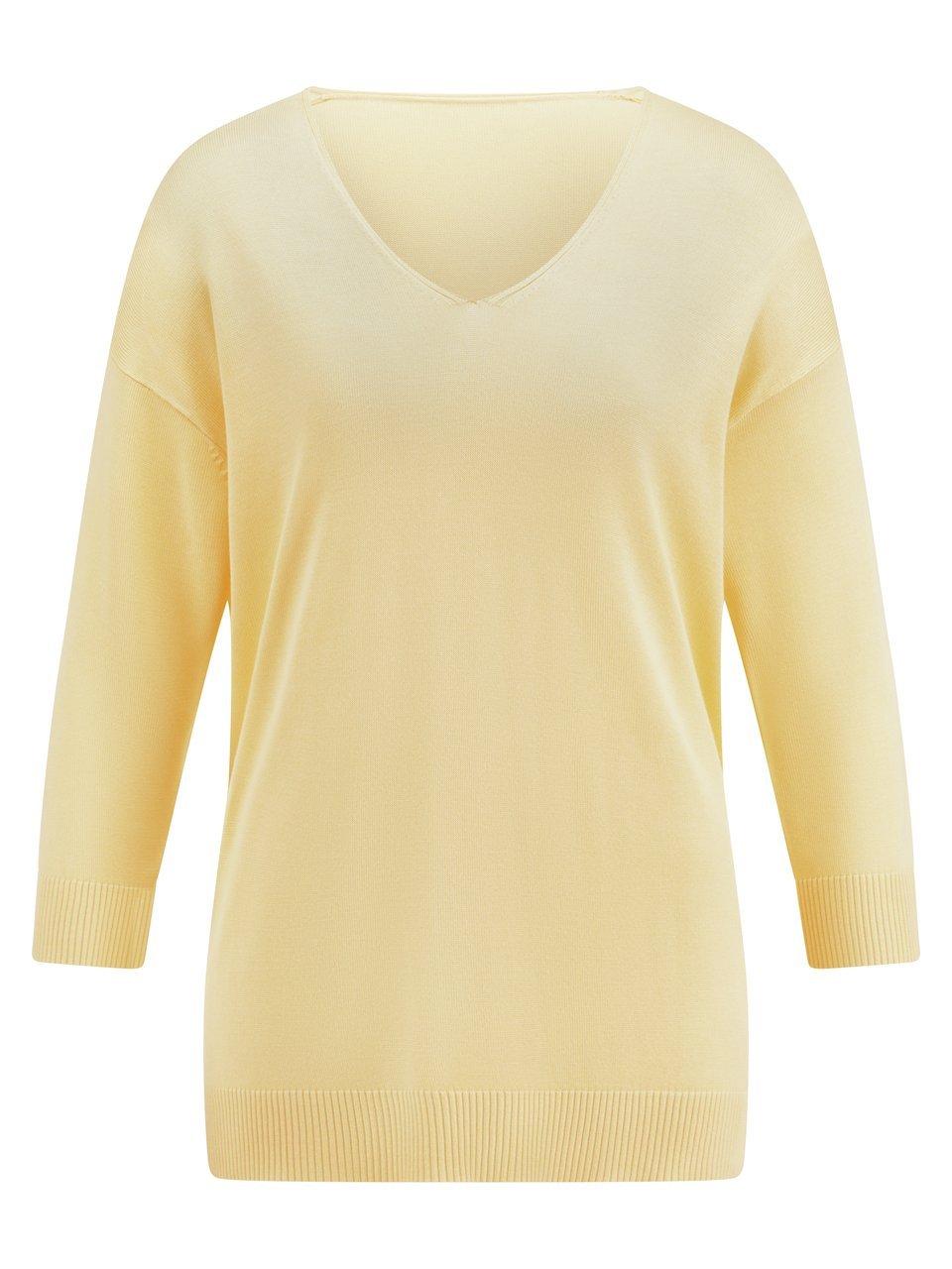 V-Pullover 3/4-Arm Emilia Lay gelb günstig online kaufen