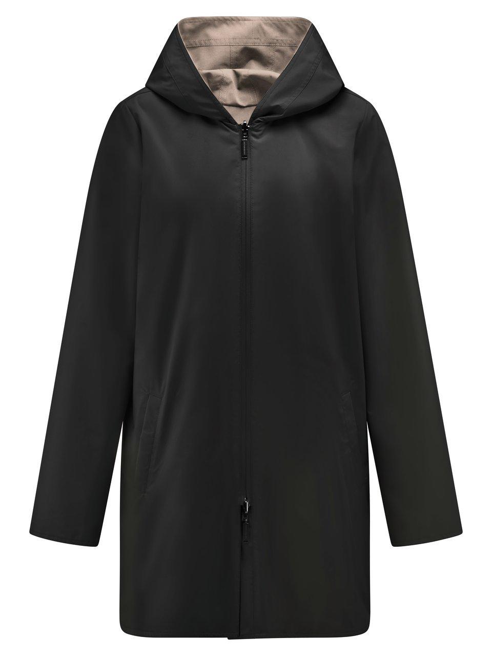 Peter Hahn Omkeerbare lange jas Van  zwart