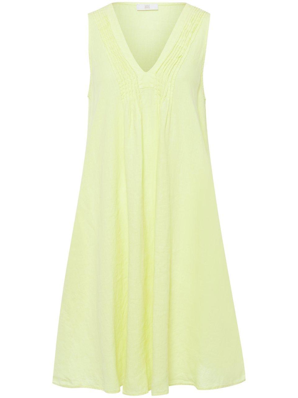 Mouwloze jurk Van Riani geel