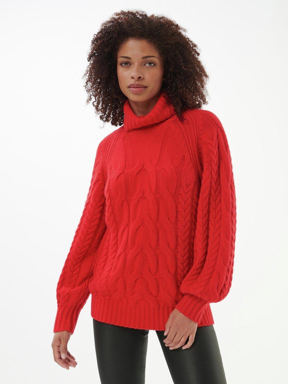 Rollkragenpullover Strickpullover Rot Damen Rollkragen Pullover